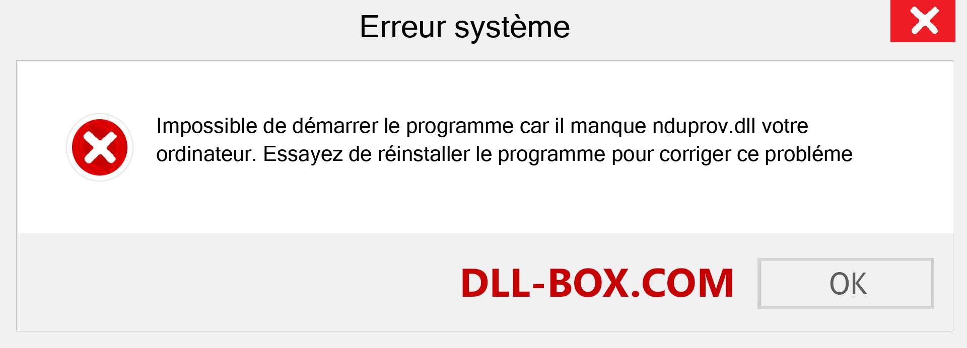 Le fichier nduprov.dll est manquant ?. Télécharger pour Windows 7, 8, 10 - Correction de l'erreur manquante nduprov dll sur Windows, photos, images